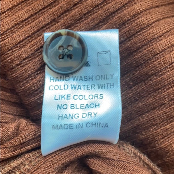 Dress Forum Ribbed Button Orange Midi Dress - Picture 11 of 11